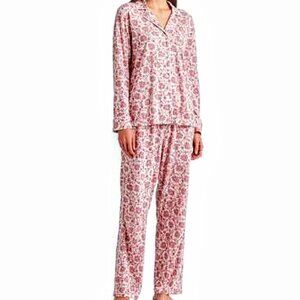 Lauren Ralph Lauren Red and White Patterned Pajama Top only